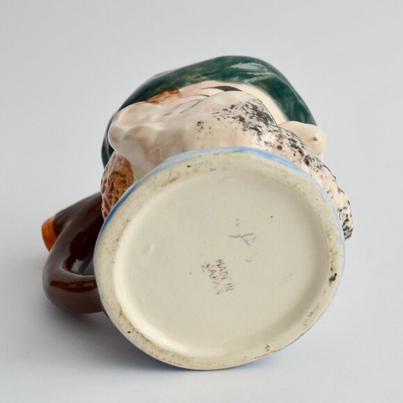 Vintage Japan Pirate Head Mug Face Stein Winking Eye Patch Ceramic 1950s - Picture 6 of 7